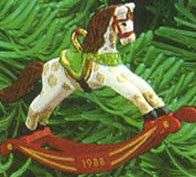 1988 Rocking Horse #1 -  Dappled - Red Rockers- Miniature