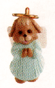 1991 Natures Angels - 2nd - Puppy angel in blue