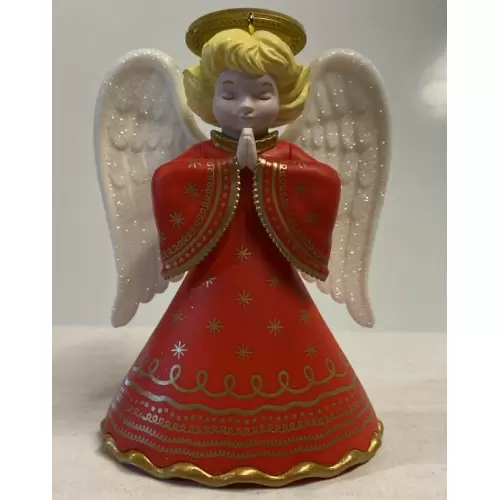 2021 Heirloom Angels Surprise - Mystery Ornament - Repaint - <B>Red Gown</B>